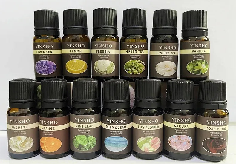 13 Flavors 10ml Essential Oils For Aroma Diffuser Air Humidifier Home Water-soluble DIY Versatile Deodorizing Spray Refresher
