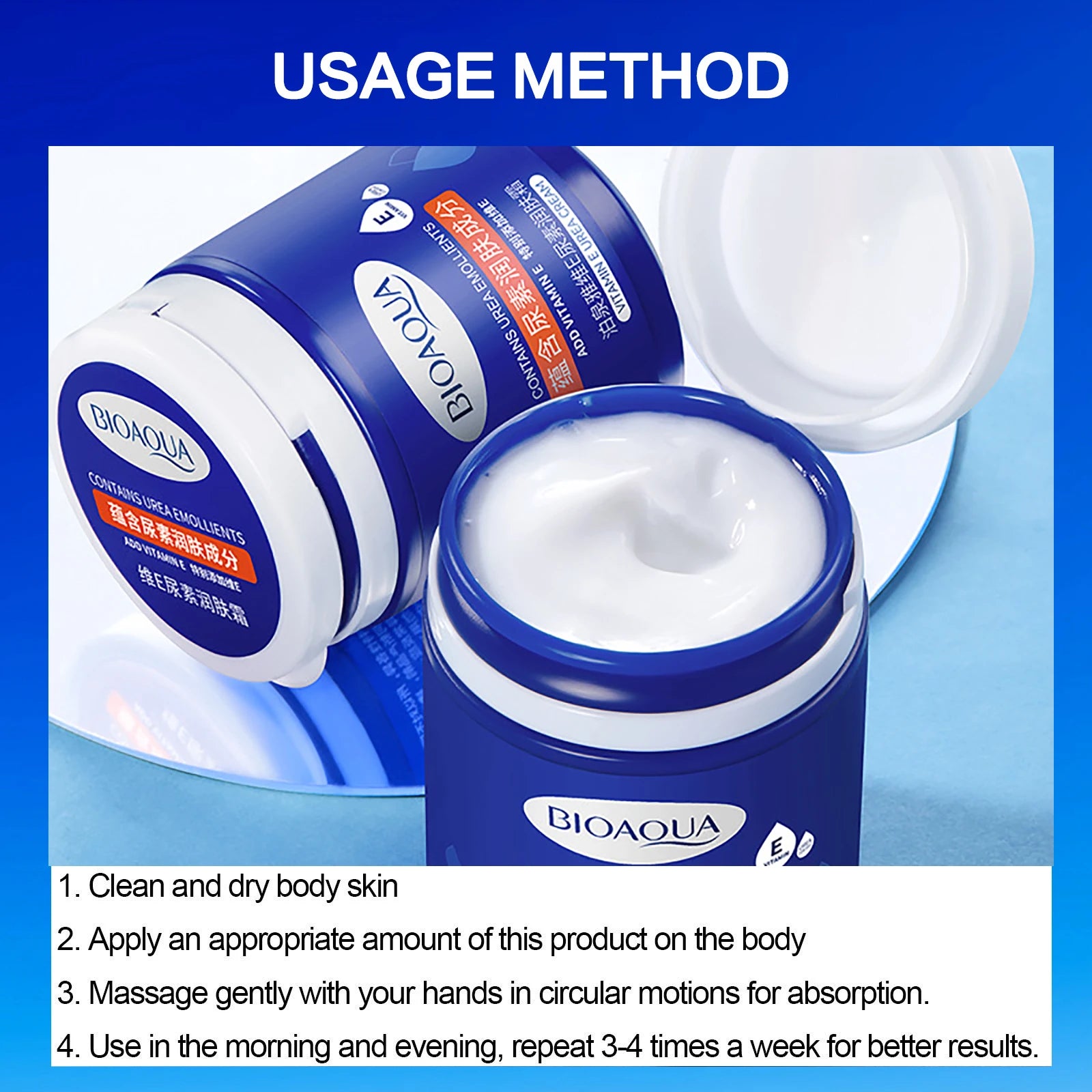 Vitamin E Urea Foot Cream, Moisturizing And Tender Hand And Feet Skin, For Dry And Peeling Hand, Feet And Body 170g/bottle