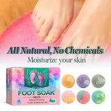 Bubble Foot Bath Ball Exfoliating Moisturizing Relief Stress Fragrances Aromatherapy Shower Bathing Foot Spa Foot Bath Salt 6pcs