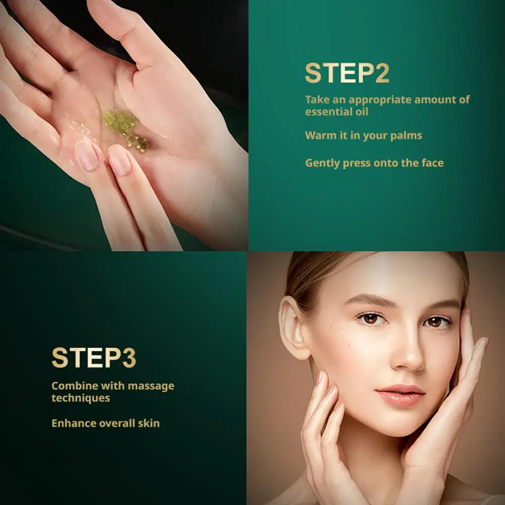 Sea Grape Collagen Peptide Double Essence Oil Facial Care Tightening Moisturizing Brightening Face Serum Korean skin care