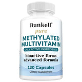 High-potency Methylated Multivitamin Supplement, with Vitamins C, D, B12 To Support Energy and Focus, and Maintain Heart Health