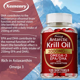 Antarctic Krill Oil Astaxanthin Capsules(EPA, DHA) Joint And Skin Health Support Immunity, Cardiovascular, Non-GmoSupplementsSup