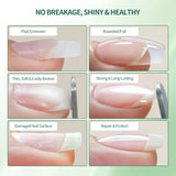 Nailpop 7-in-1 Builder Nail Gel Fast Building Gel Nail Polish Clear White Pink Nude 15ml Nail Tip Reinforcement and Extension