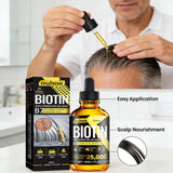 Biotin Hair Oil Collagen Scalp Serum Strengthening Treatment Natural Rosemary Ginseng Extract Thicker Volume Care For All Types