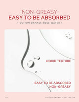 Damask Rose Hydrosol Rose Water Nourishing Skin Improve Dullness Facial Hydrating and Moisturizing Toner Face Serum Skincare