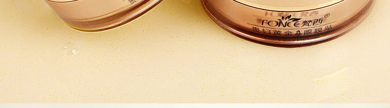 60pieces FONCE Women's Golden Moisturizing Eye Mask Patch, Moisturizing and Moisturizing,Easy to Absorb,Mild and Non Irritating