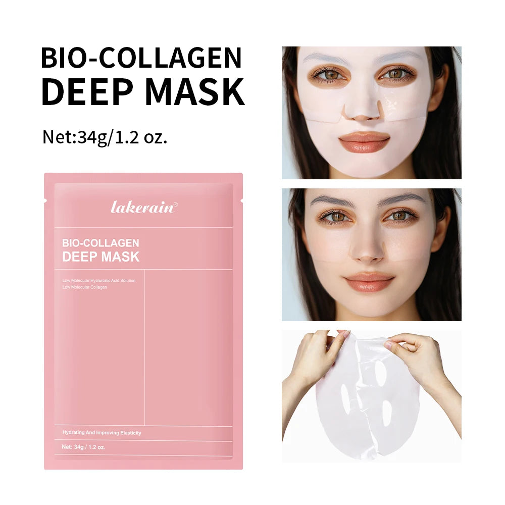 Deep Collagen Mask Korean Peel Off Mask Face Anti Wrinkle Lifting Skin Care Masks Bio Pack Night Wrapping Woman Skin Care