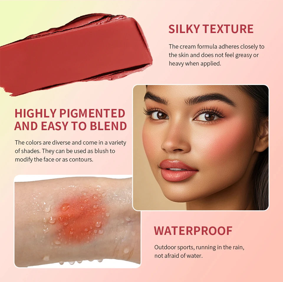 Eyebrow Cream Blush Curve Case Cream Cosmetics Highlighter Palette Matte Shimmer Finishes Shadow Tones Long-Lasting Cosmetics