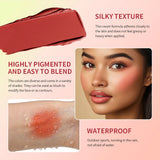 Eyebrow Cream Blush Curve Case Cream Cosmetics Highlighter Palette Matte Shimmer Finishes Shadow Tones Long-Lasting Cosmetics