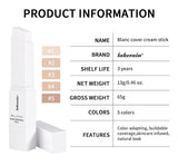 Foundation Stick Color Changing Foundation with Detachable Brush Blanc Cover Cream Stick Changing Hight Coverage Base Makeup