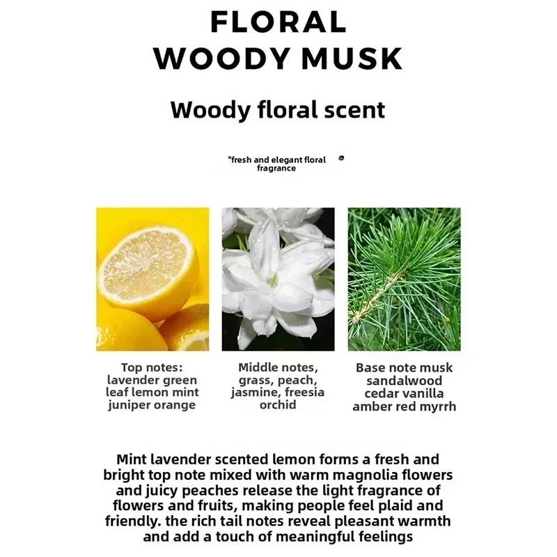 100ml Citrus Aromatic Unisex Fragrance Mist Fresh Fruity Woody Scent Vibrant Refreshing Body Spray Daily Perfume Daily Use