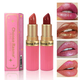 CHOOSE RASME 6 Colors Chocolate Bar Lipstick Makeup Pearl Matte Matte Not Easy to Fall out Matte Waterproof Lipstick