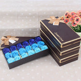 New In 18pcs Scented Rose Flower Petal Bath Body Soap Wedding Party Artificial Flowers Daily Necessities Free Shipping Items