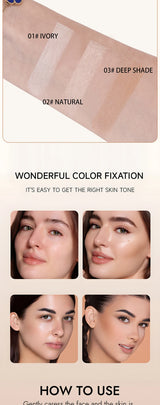 O'CHEAL Temperature Changing Foundation Stick Facial Coverage Blemishes Pores Double-Headed Face Matte Makeup Foundation Cream