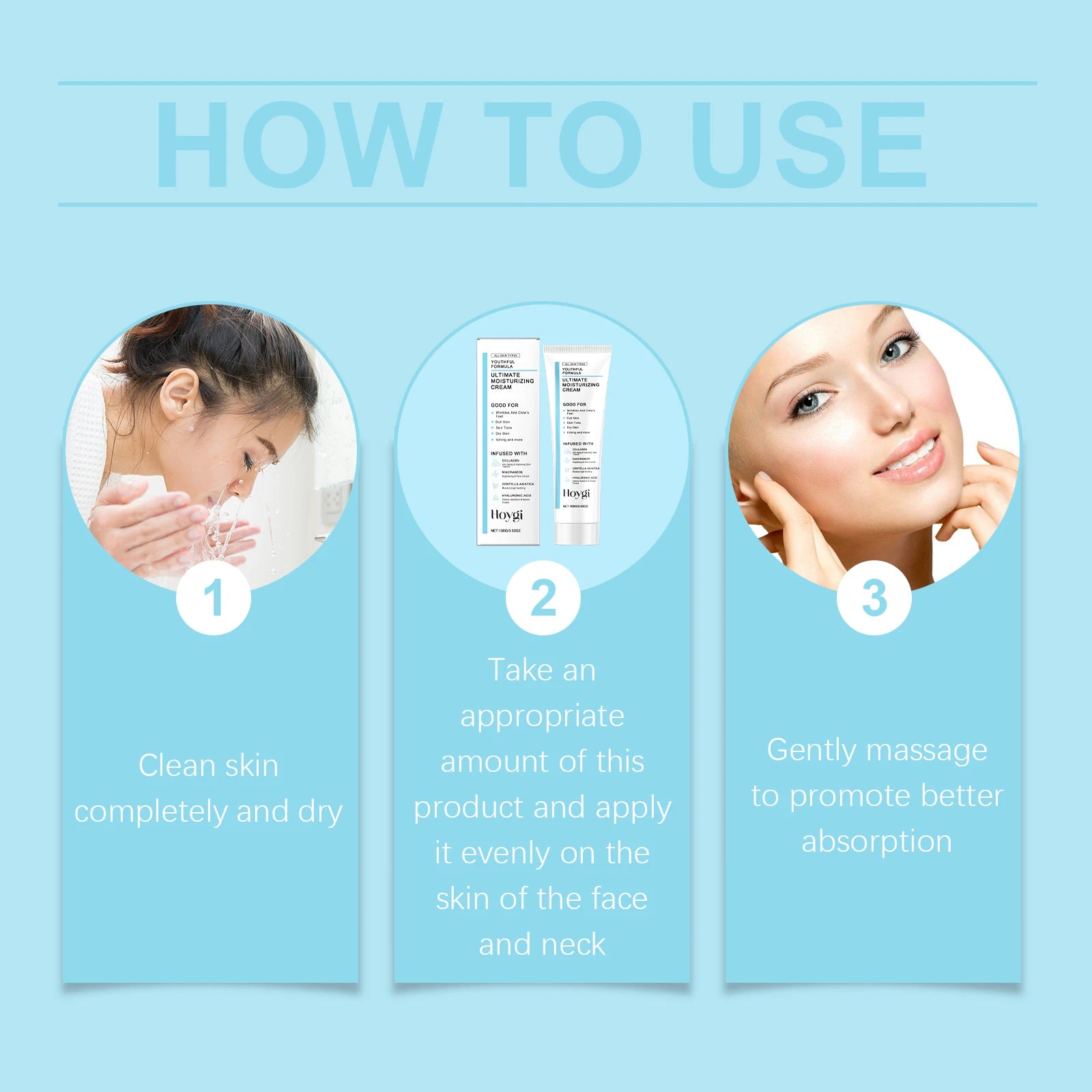 Centella Moisturizing Cream Hyaluronic Acid Daily Nourishing Cream Strengthen Barrier Rejuvenation Oil Control Brighten Skin Car