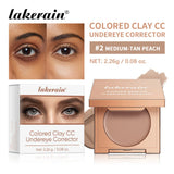 Undereye Color Correction Concealer Fine Clay Texture Brightening Smoothing Skin Waterproof Moisturizes Quick Cover Dark Circles