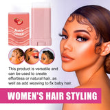 Hair Wax Pomade Broken Frizz Fixed Fluffy Hair Styling Greasy Gel Long-Lasting Hair Styling Not Tool Stick Hairs Care Cream