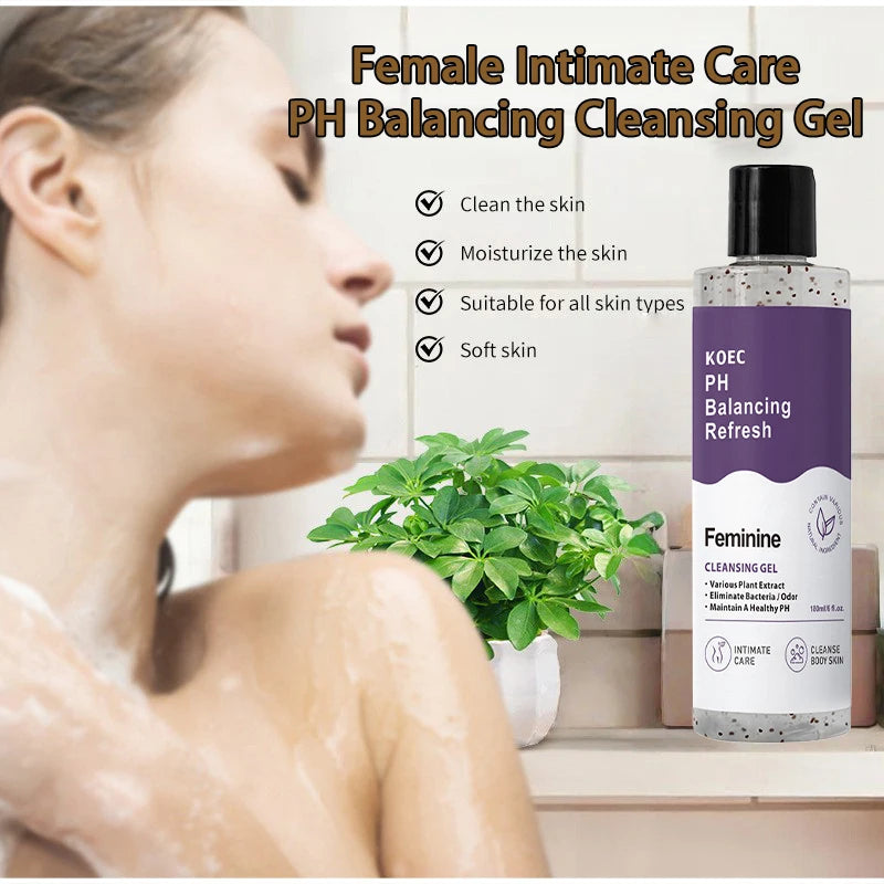 Body Wash,Intimate Hygiene Women Refresh PH Balancing Shower Gel,Feminine Care Gentle Cleansing,Odor Control,Skin Nourishment