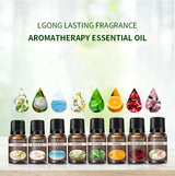 13 Flavors 10ml Essential Oils For Aroma Diffuser Air Humidifier Home Water-soluble DIY Versatile Deodorizing Spray Refresher