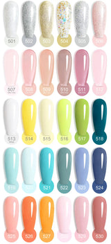 Venalisa HEMA TPO FREE Nail Gel Polish Glitter Gorgeous Full Coverage Soak Off UV LED French Nail Jelly Pink Nude Collection