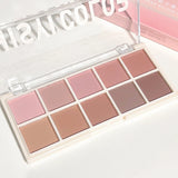 HISYI Star Rejuvenation Ten-Color Eye Shadow Pearl Matte Pink Pure Desire Powder Brown Plate Gentle Daily Cheap Makeup