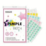 40 pieces of multi-color star acne patches, facial acne patches, concealer acne patches, and pimples patches, ultra-thin.