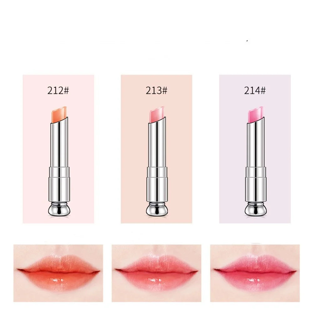 Color-Change Gradient Lipstick – Moisturizing, Waterproof Long-Lasting Tint, Glossy Finish, Unisex, Holiday