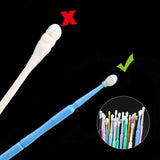 100PCS/Bag Bamboo Eyelash Extension Cleaning Swabs Lash Lift Glue Remover Applicators Microblade Makeup Micro Brushes Tools