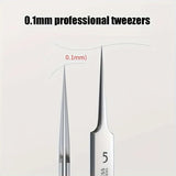 1 Pack Extra Fine No. 5 Cellular Acne Blackhead Tweezers - Facial Beauty Remove Acne Needle Tools for Skin Care