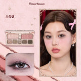 Flower knows Strawberry Cupid Collection Facial Complexion Palette Blush Eyeshadow Highlighter Flower Know Face Bronzer Palette