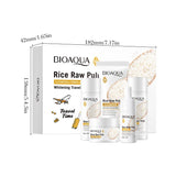Rice Puree Skin Care Set Whitening Brighten Hydrating Moisturize Soothing Facial Cleanser+Toner+Essence+Lotion+Cream Skincare