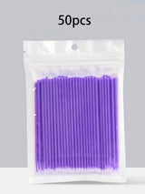 50/100pcs Nano Cleaning Swabs, Ultra Fine Makeup Remover Sticks For Eye Makeup, Contouring, Eyeliner, Lips And Skin Cleansing
