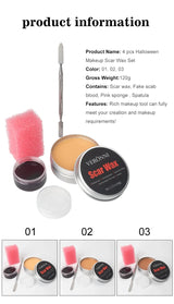 Scar Wax SFX Special Effects Makeup Wound Skin Makeup Halloween Fake Nose Stage Body Paint Fancy Fake Wax Body Face Painting