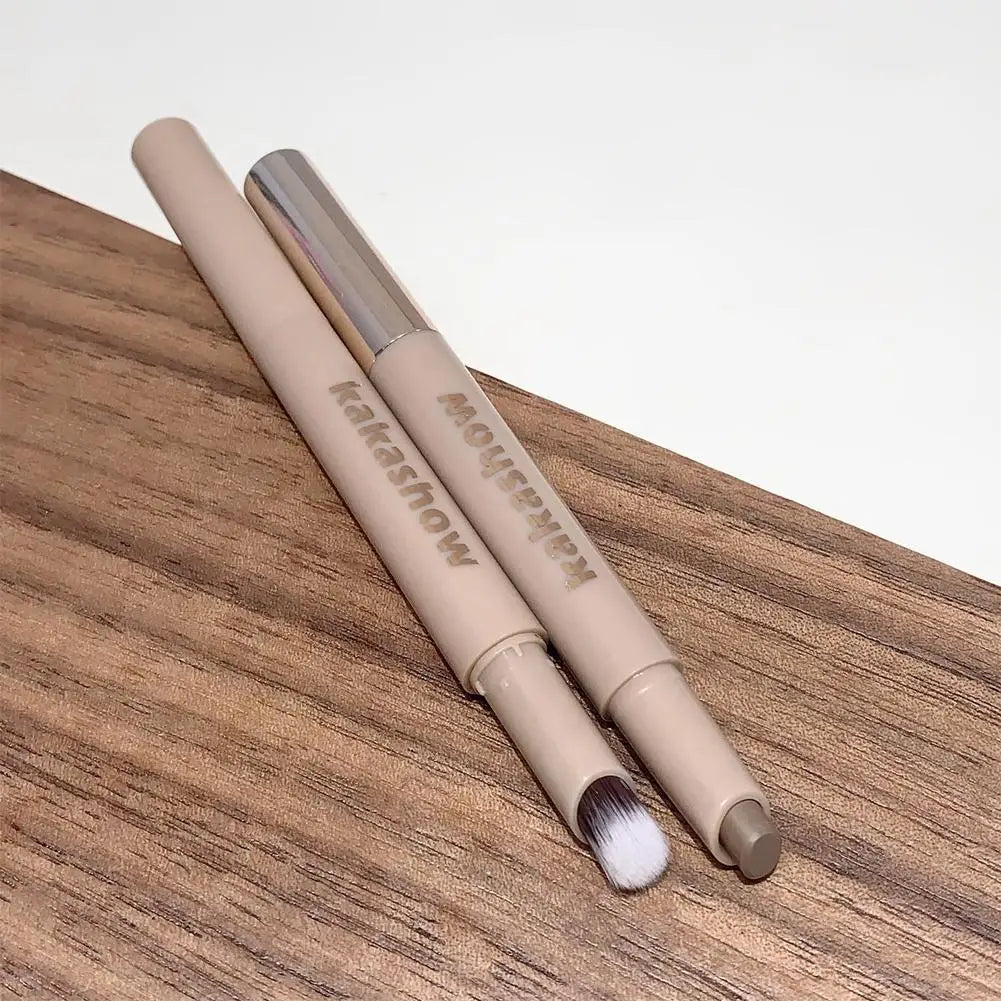 3D Contouring Pen Long Lasting Waterproof Matte Bronzer Stick Nose Shadow Contour Pen With Brush Facial Contour Stick Makeup