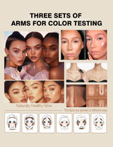 1 Set of 3 Contouring Sticks, Highlighter Stick, Blush Stick, 3-Piece Cream Contouring Set, Create Facial Contours, Non-Greasy
