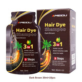 30ml/500ml 3-in-1 Quick Hair Dye Shampoo Natural Black Herbal Hair Dye Moisturizes Mild Hair Dye Conditioner Hair Care Products