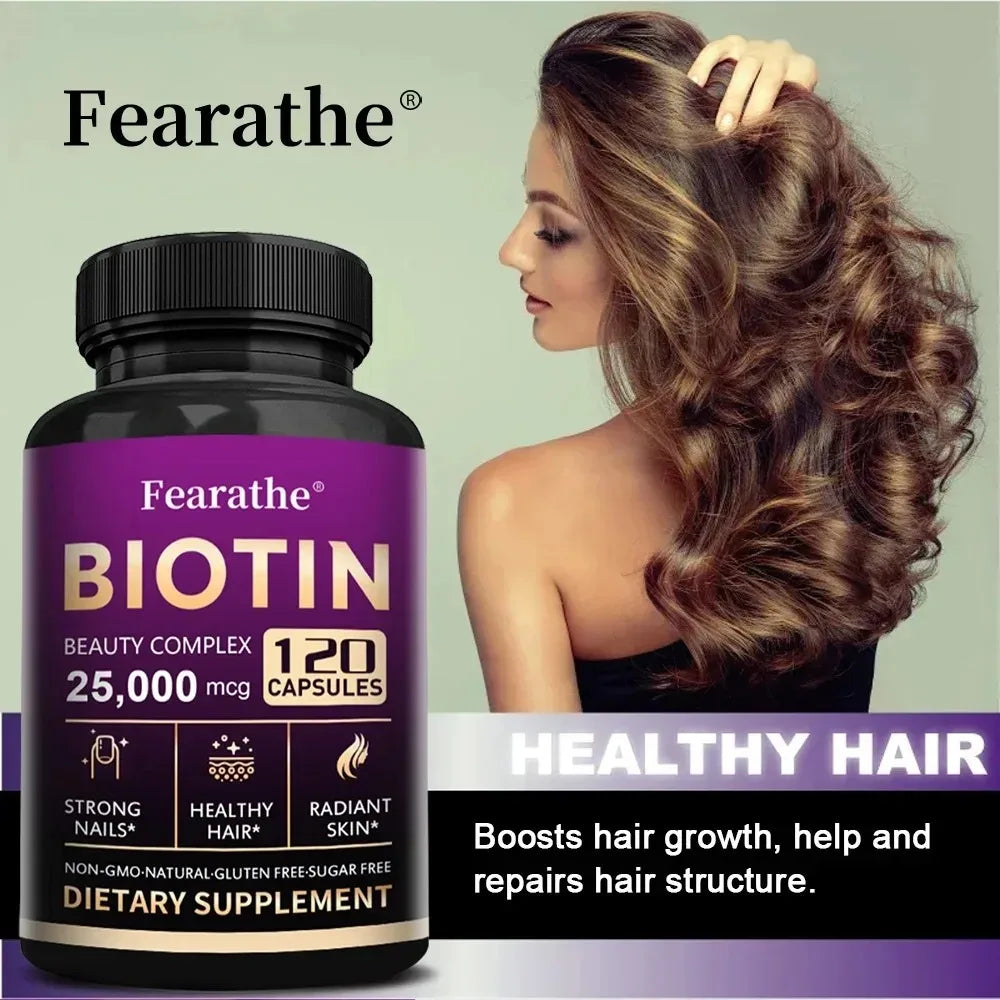 Powerful Marine Collagen - with Hyaluronic Acid, Biotin & MSM - Skin, Nails & Joint Health, Anti-Aging, Boost Energy