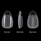 120pcs XXS Super Short Almond Full Cover Sculpted Soft Gel Nail Tips Press on Fake Nails Tailor-made for Short Small Nail Beds
