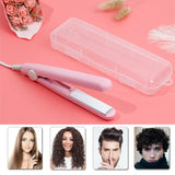 New Mini Hair Straightener Flat Iron Ceramic Curling Iron Short Hair Portable Dual-Use Curler Hair Styling Care For Traveling