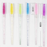 100pcs Disposable Eyelash Brushes Spoolies Micro Lash Mascara Wands Combs Wholesale for Eyelash Extension Makeup  Cosmetic Tools