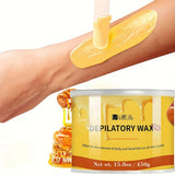 Viilife 450g Honey Depilatory Wax for Hair Removal Gentle Adhesion Easy Application Suitable for All SkinTypes Gentle Depilation