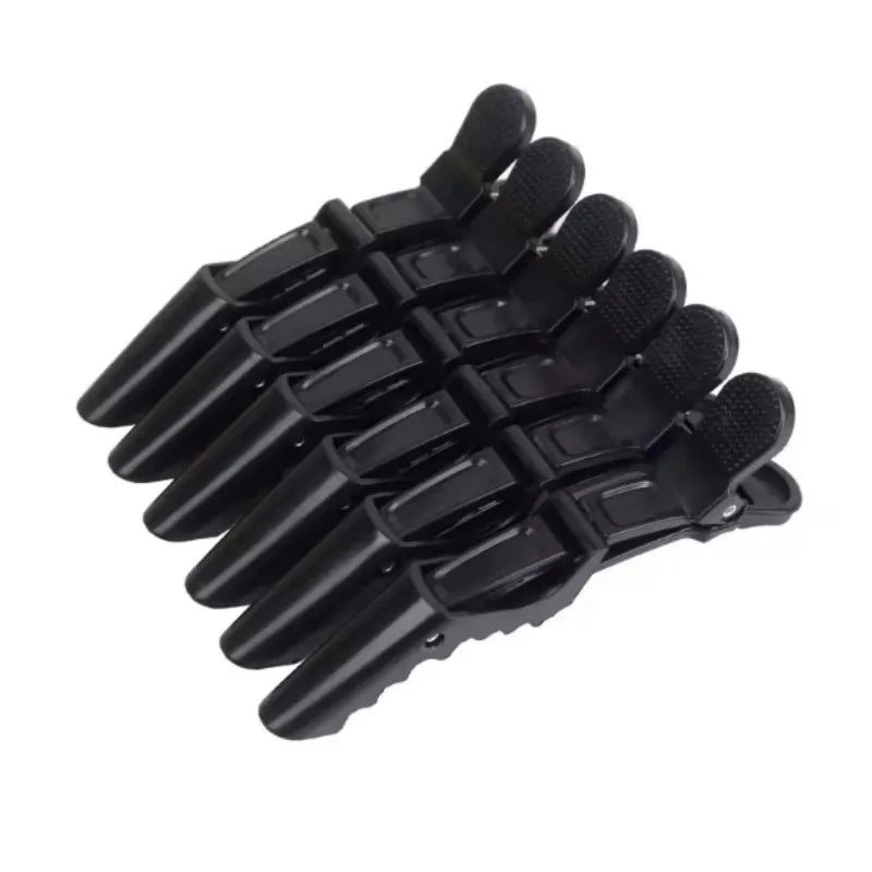 6PCS Alligator Hair Clips Hairdressing Clamps Barber Crocodile Hairpin Claws Section Clip Salon Styling Tools Hair Accessories