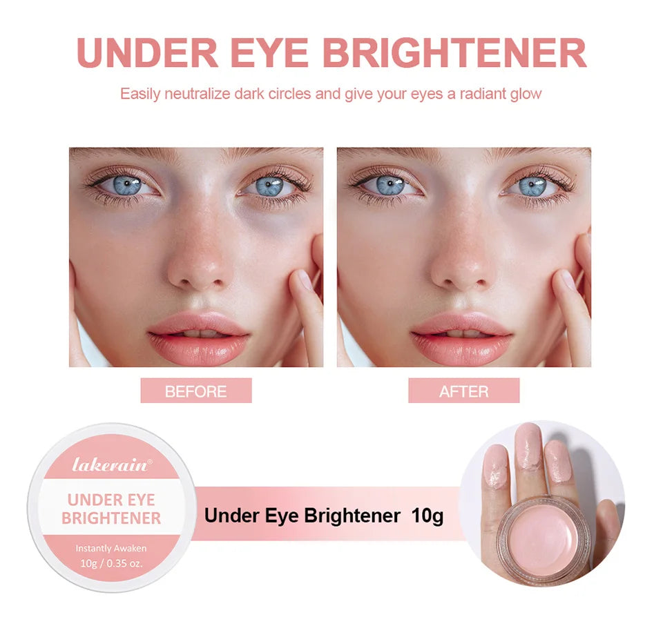 Eye Concealer And Brightening Cream Covers Dark Circles And Bags Under Eyes Brightens Nourishes Eyes Korean Girls Eye Cosmetics