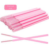 50pcs Disposable Eyelash Brush Crystal Eyebrow Comb Eyelashes Lifting Mascara Wand Micro Brushes Lash Extension Makeup Tools