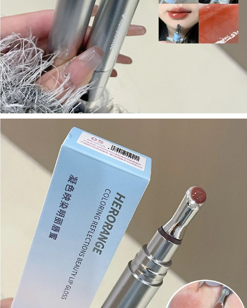 HERORANGE Mirror-like Lip Gloss, Long-Lasting Moisturizing Lip Gloss, Suitable for All Skin, Valentine's Day Gift, Birthday Gift