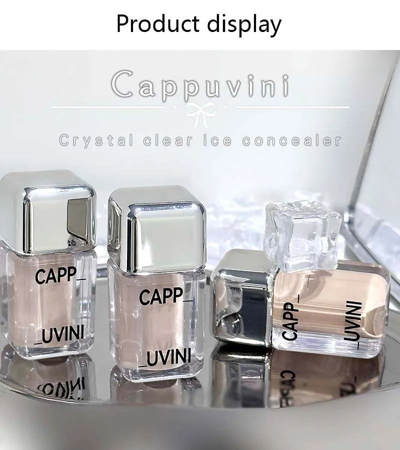 Cappuvini Crystal Ice Concealer Cream Covers Dark Circles And Acne Scars Brightens Skin Tone And Contours For Daily Makeup