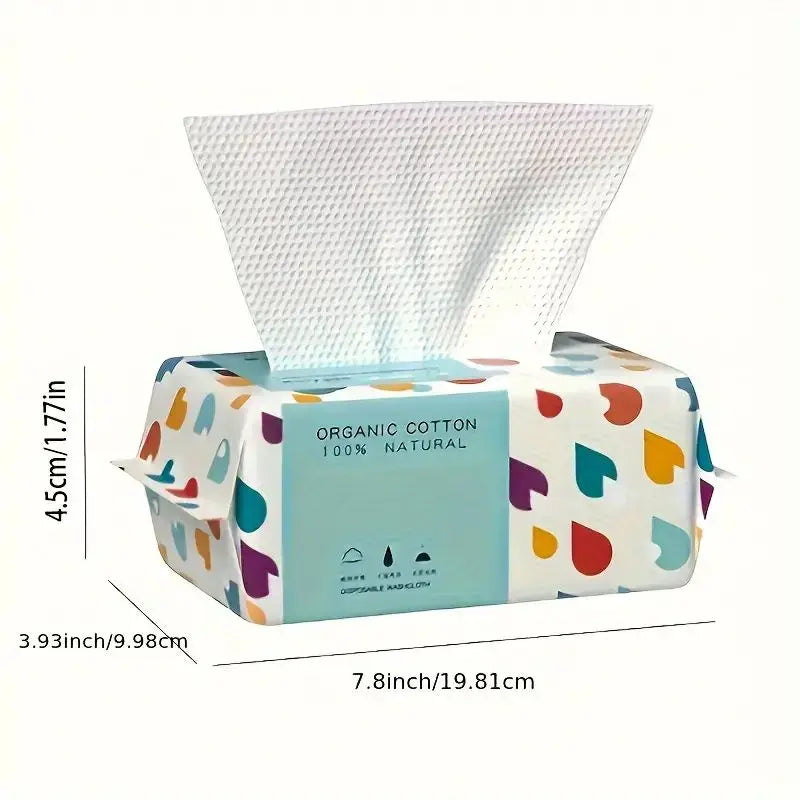 100/300PCS Disposable Thick 100% Cotton Face Towel Make Up Soft Removing Wipes Dry Cleanser Towelettes For Skin Care