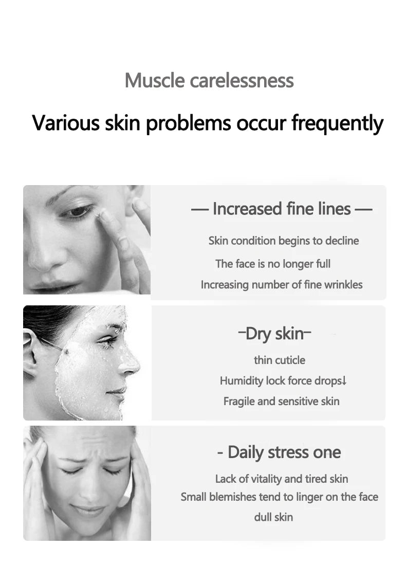 Korea Facial Collagen Peptide Essence Mask Kit Hyaluronic Acid Moisturising Firm Lift Pore Shrinkage Skin Rejuvenation Skin Care
