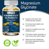 Alxfresh Magnesium Glycinate 500mg Capsule Zinc Vitamin D3 B6 for Muscle, Joint, Nerve Sleep Quality, Anxiety Stress Mood Health
