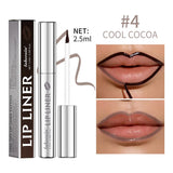 Waterproof Lip Liner Peel Off Tattoo Lipgloss Waterproof Long Lasting Matte Lip Tint Brown Contour Tear-off Lips Stain Cosmetic